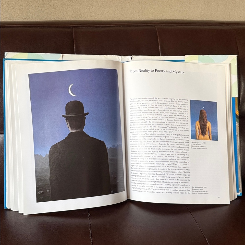 Taschen Magritte Art Book with Blue and Gray Cover - Picture 2 of 5